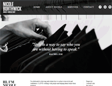 Tablet Screenshot of nicoleborthwick.com